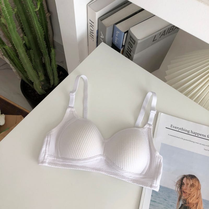 Pure Cotton Wirefree Push Up Sleep Bra