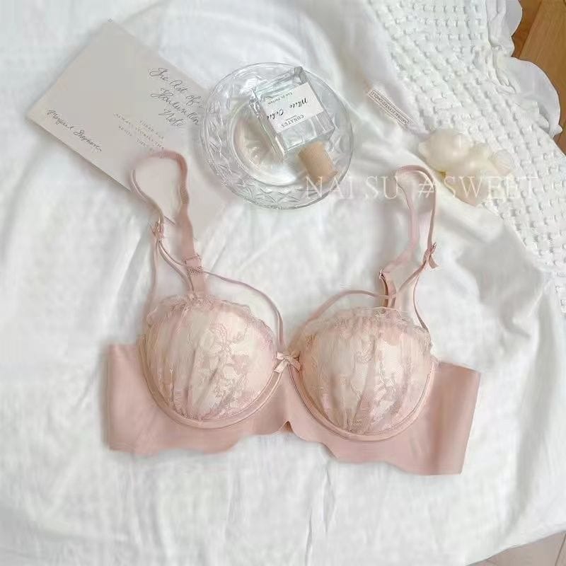 Lace Side Smoothing Breathable Bra Set