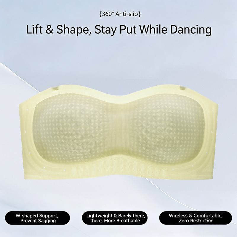 Seamless Wide Strap Push Up Shaping Bra