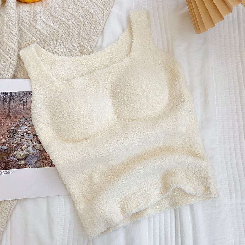 Winter Thermal Fleece Lined Padded Camisole