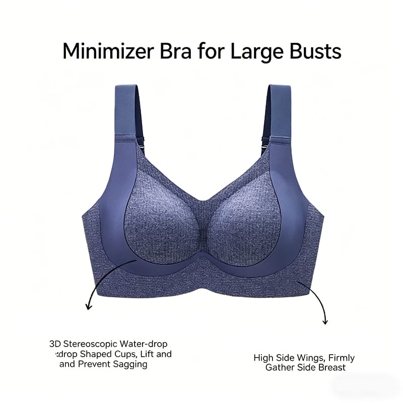 Plus Size Minimizer Full Cup Seamless Bra