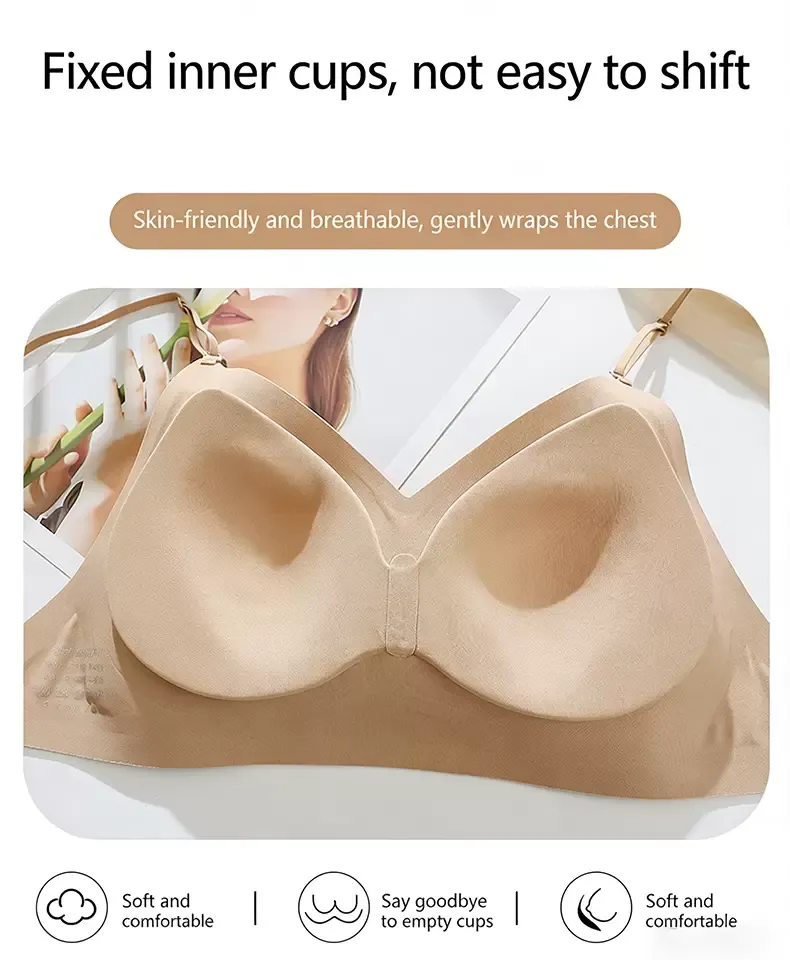 Seamless Backless Push-Up Bra - quality craftsmanship detail 1