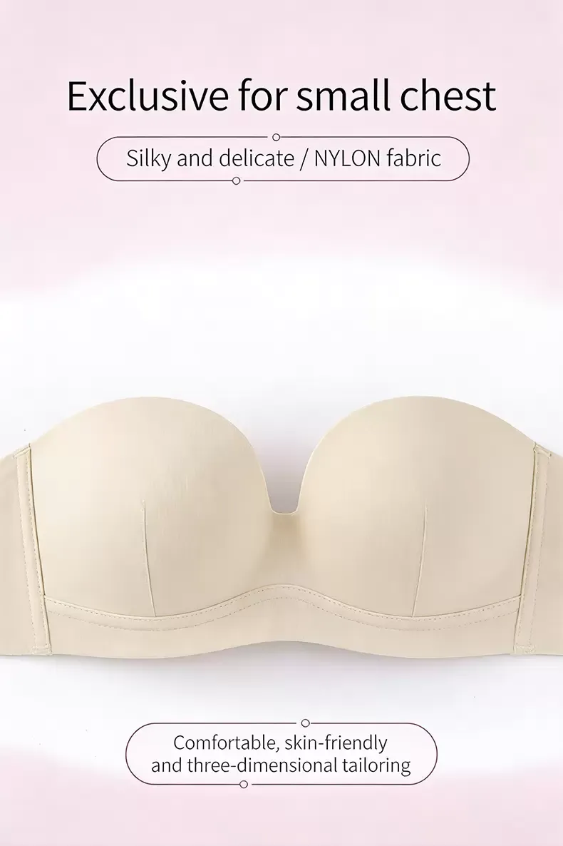 บราเสริมทรงแบบไม่มีสาย (Strapless Push-Up Bra) - quality craftsmanship detail 3