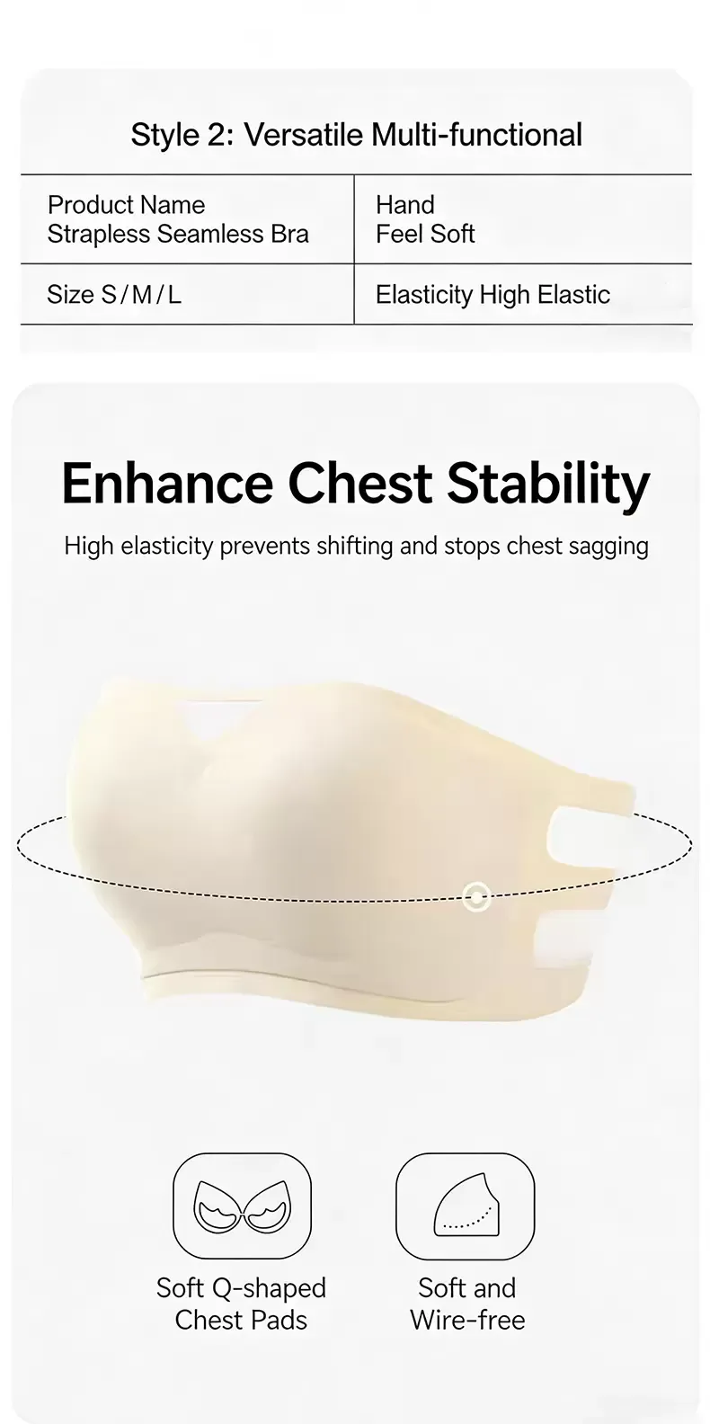 Strapless Anti-Slip Bra for Women 13