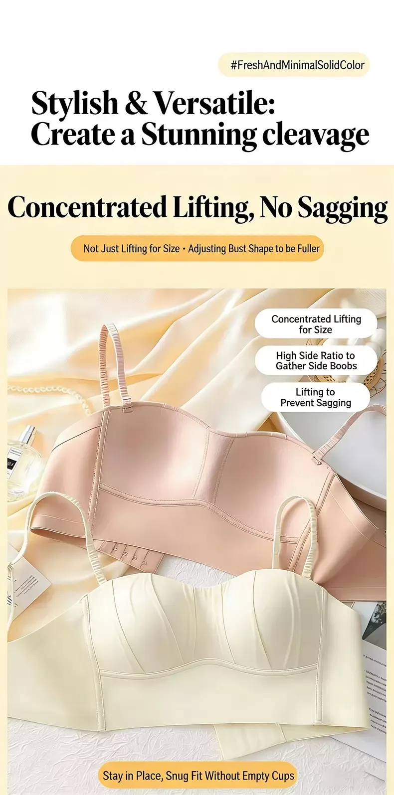 Strapless Wireless Push-Up Bra 12