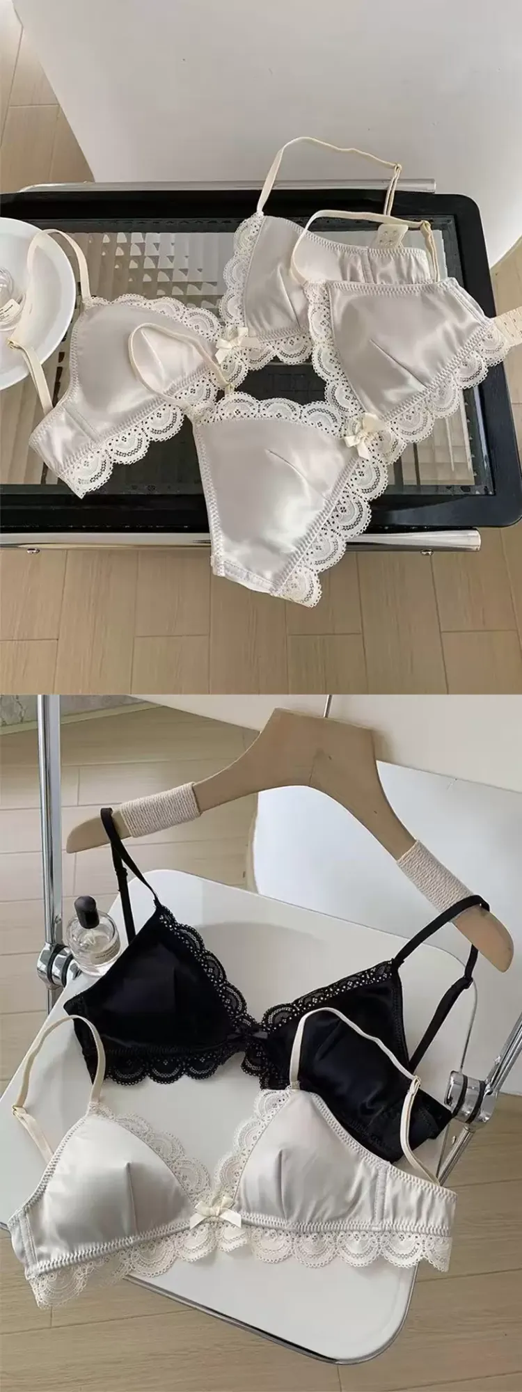 Korean Lace Triangle Bra 9