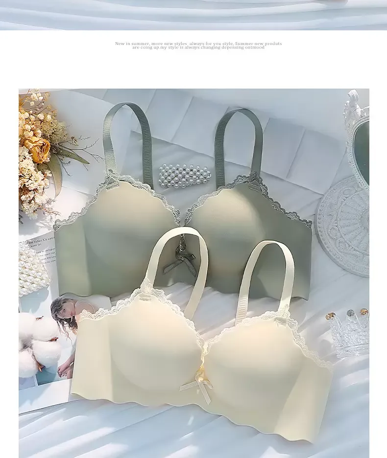 Wireless Seamless Bra Set - quality craftsmanship detail 13