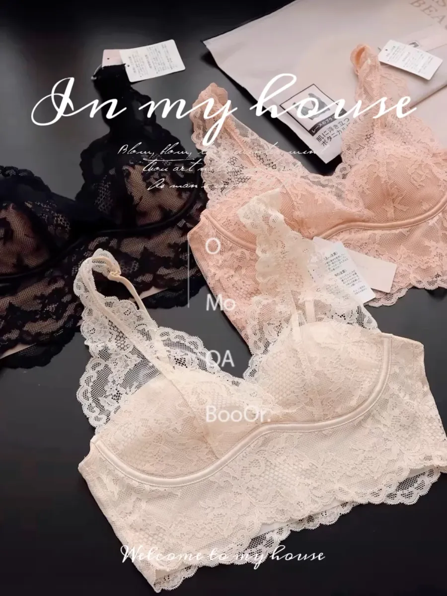 Sexy Lace Push-Up Bra Set - quality craftsmanship detail 1