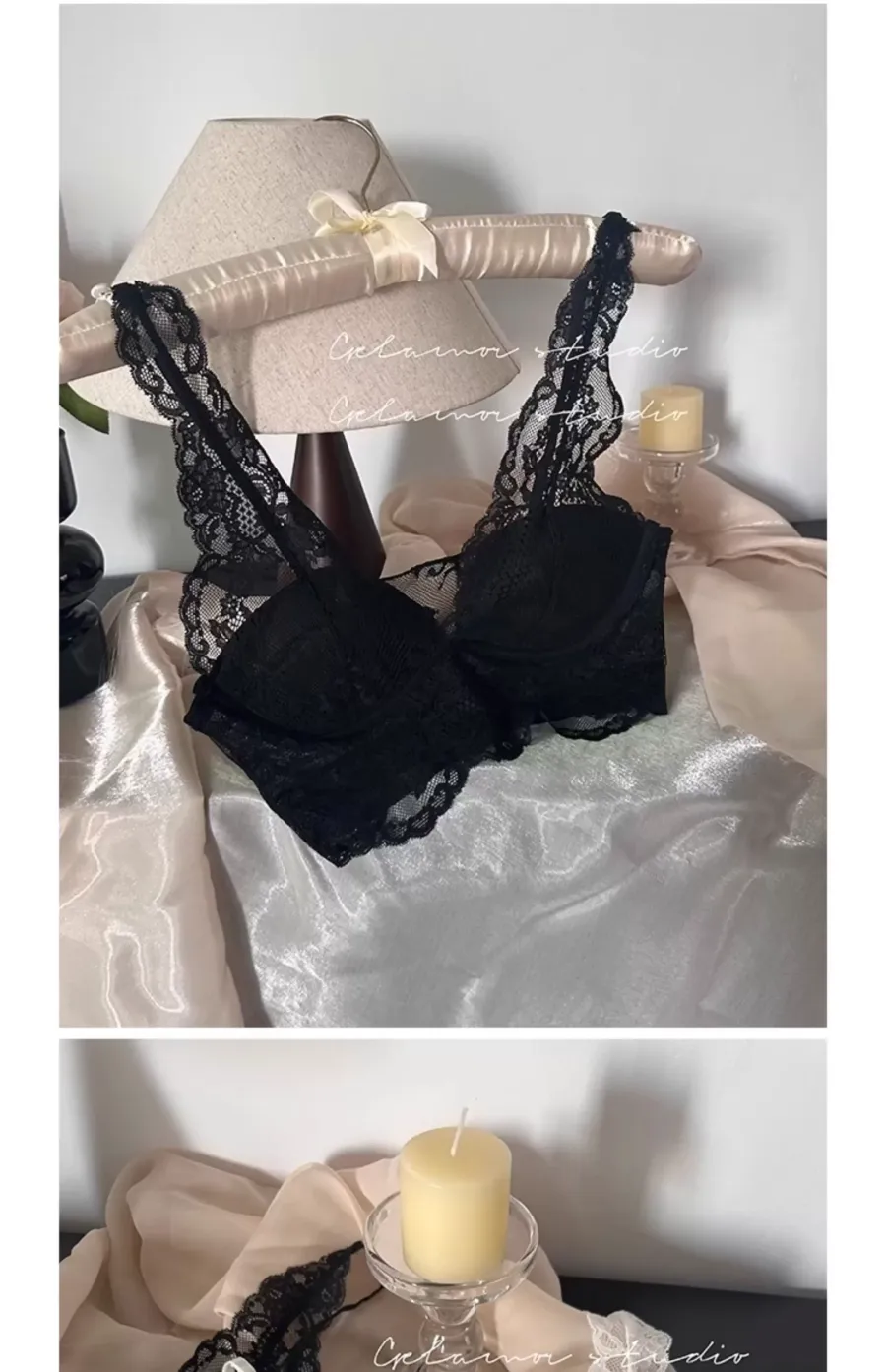 Sexy Lace Push-Up Bra Set - quality craftsmanship detail 7