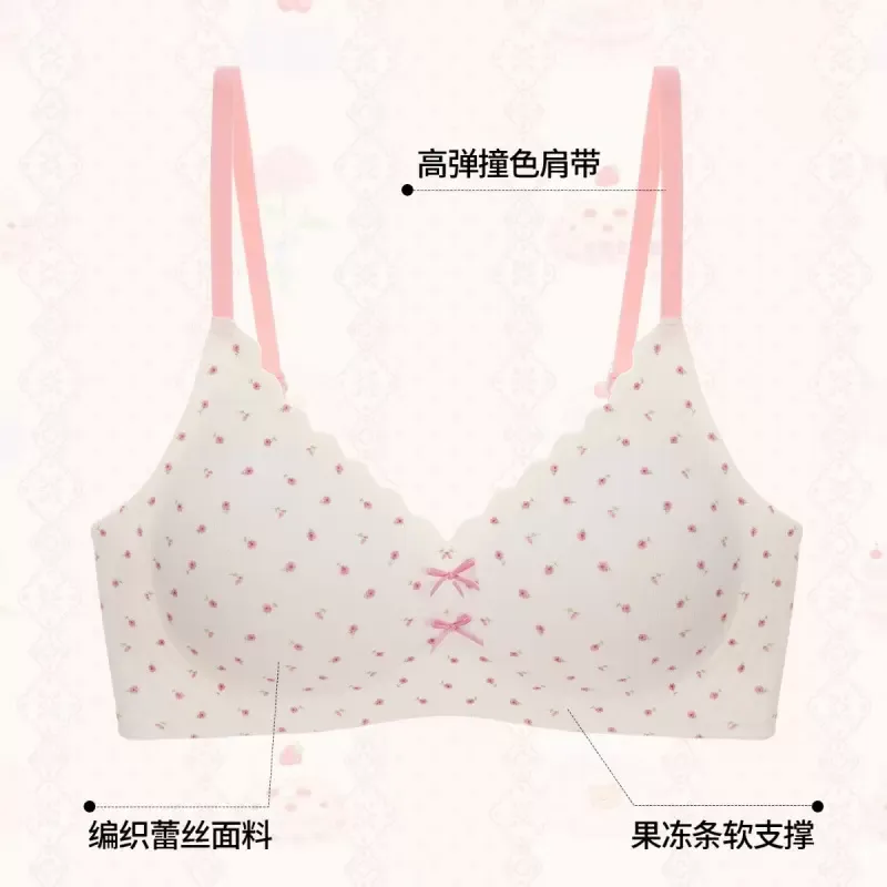 Cotton Lace Triangle Bra 2