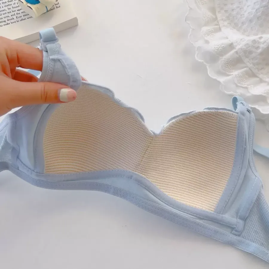 Japanese Lace Push Up Bra Set - quality craftsmanship detail 3
