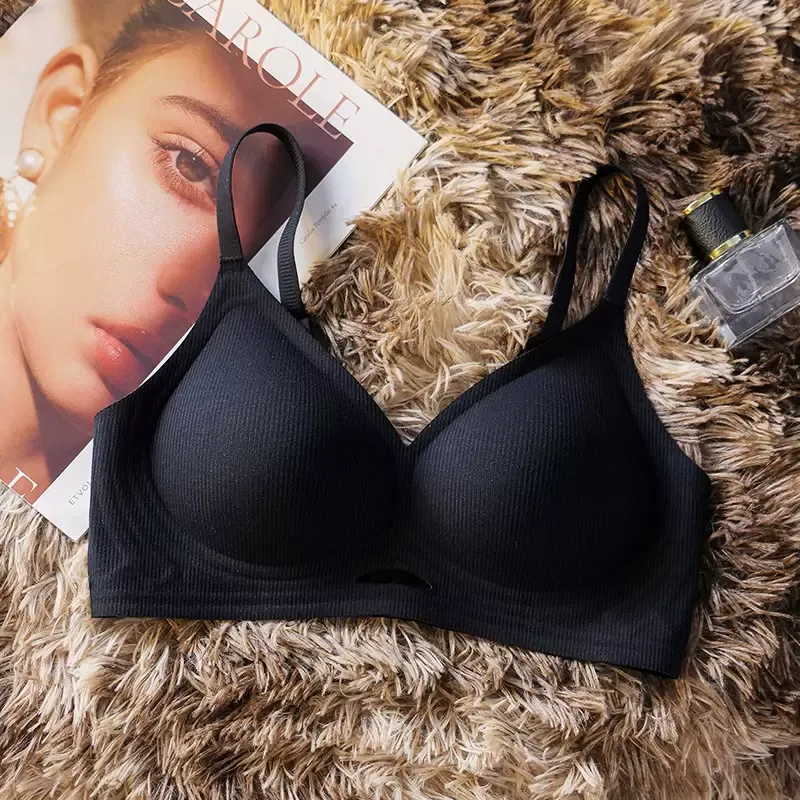 Striped Push Up Bra – Wireless Sexy Back Bra for Small Bust LX054 4
