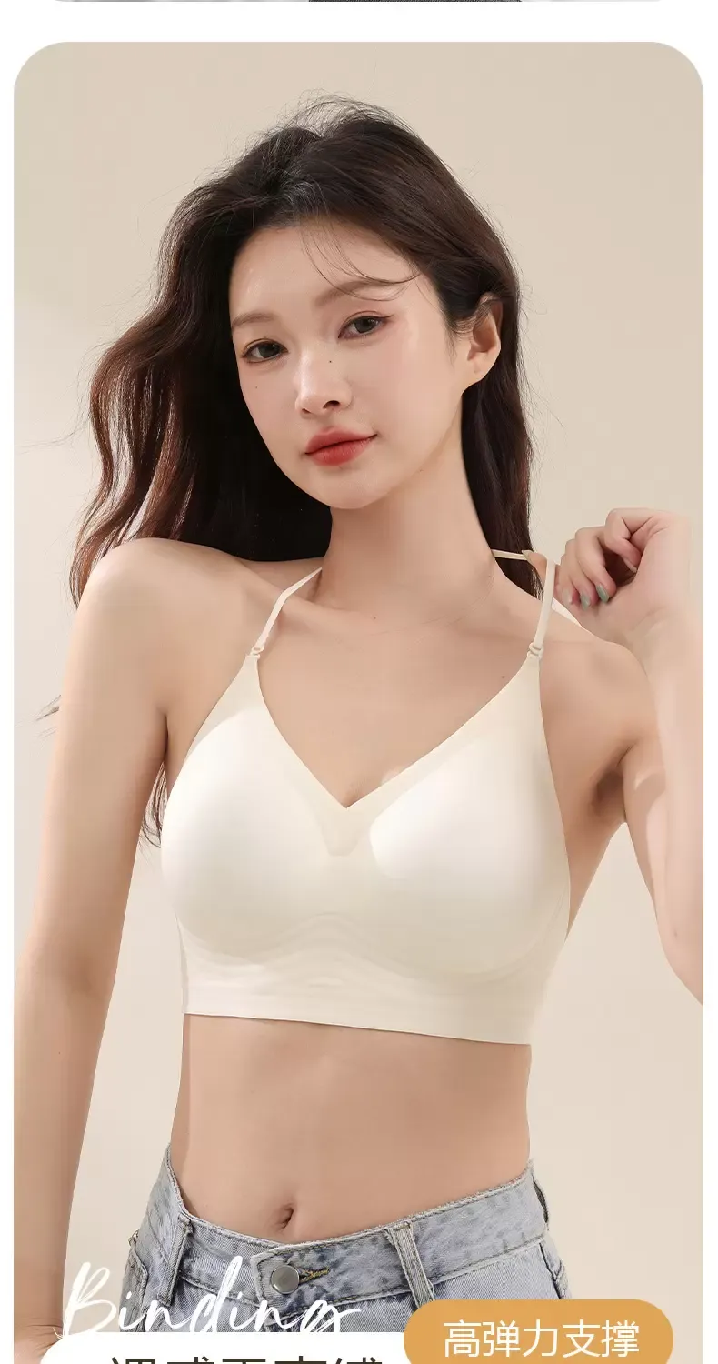 Ice Silk Seamless Wireless Bra - quality craftsmanship detail 3