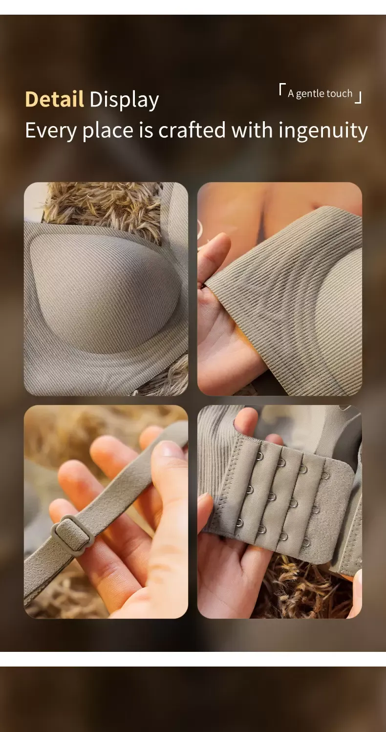 Seamless Wireless Knit Bra - quality craftsmanship detail 2