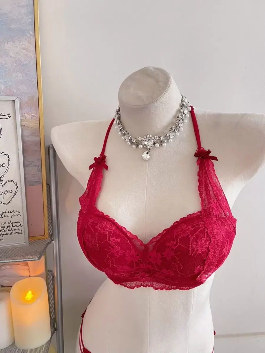 Sexy Lace Push Up Bra - quality craftsmanship detail 7