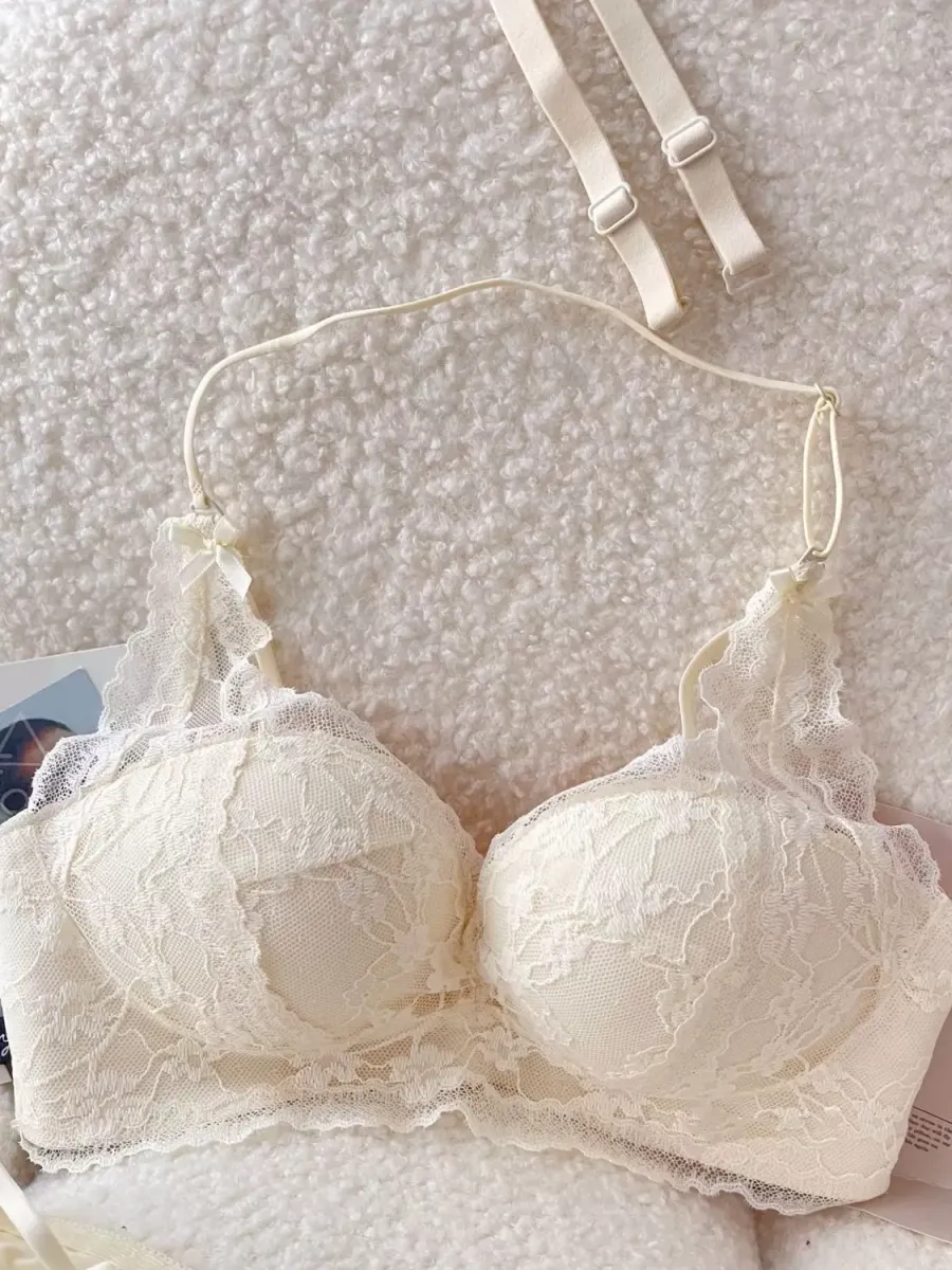 Sexy Lace Push Up Bra - quality craftsmanship detail 8