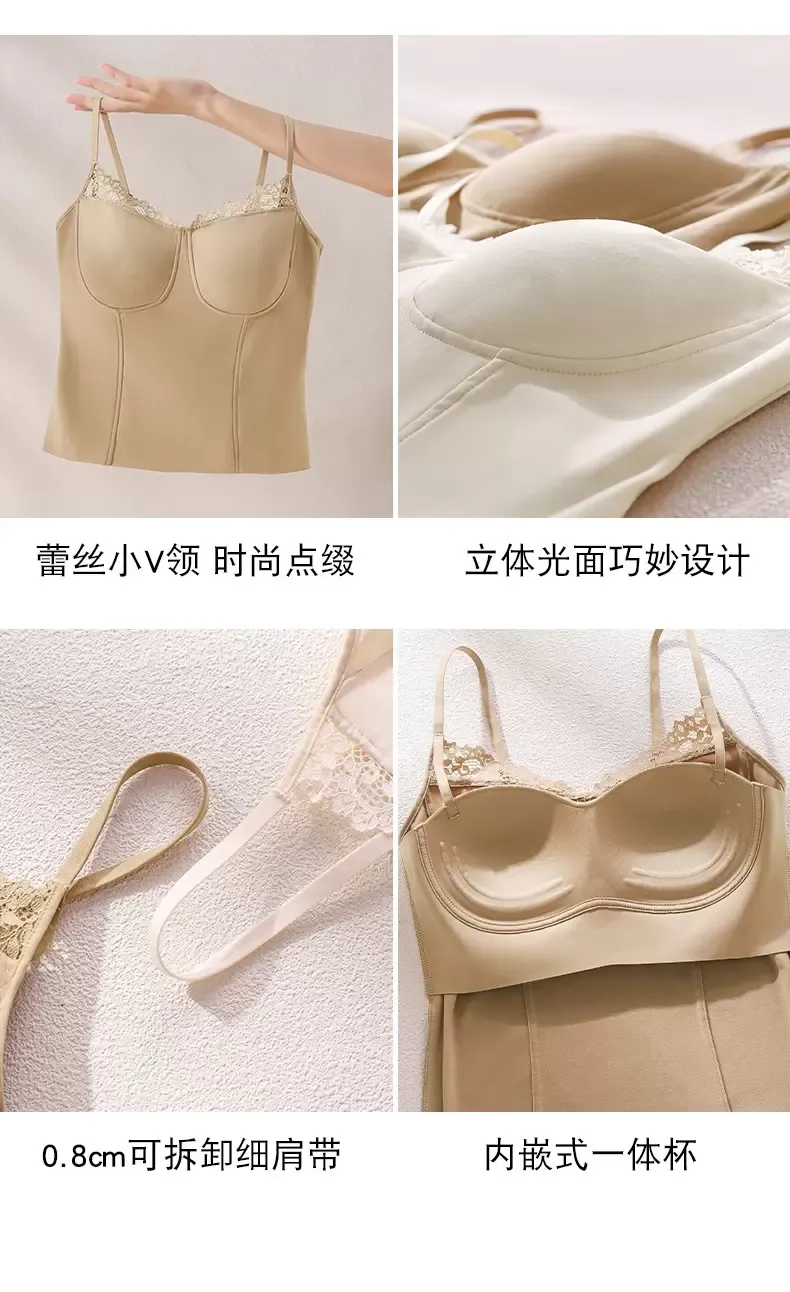 Lace Camisole Bra Top - quality craftsmanship detail 10