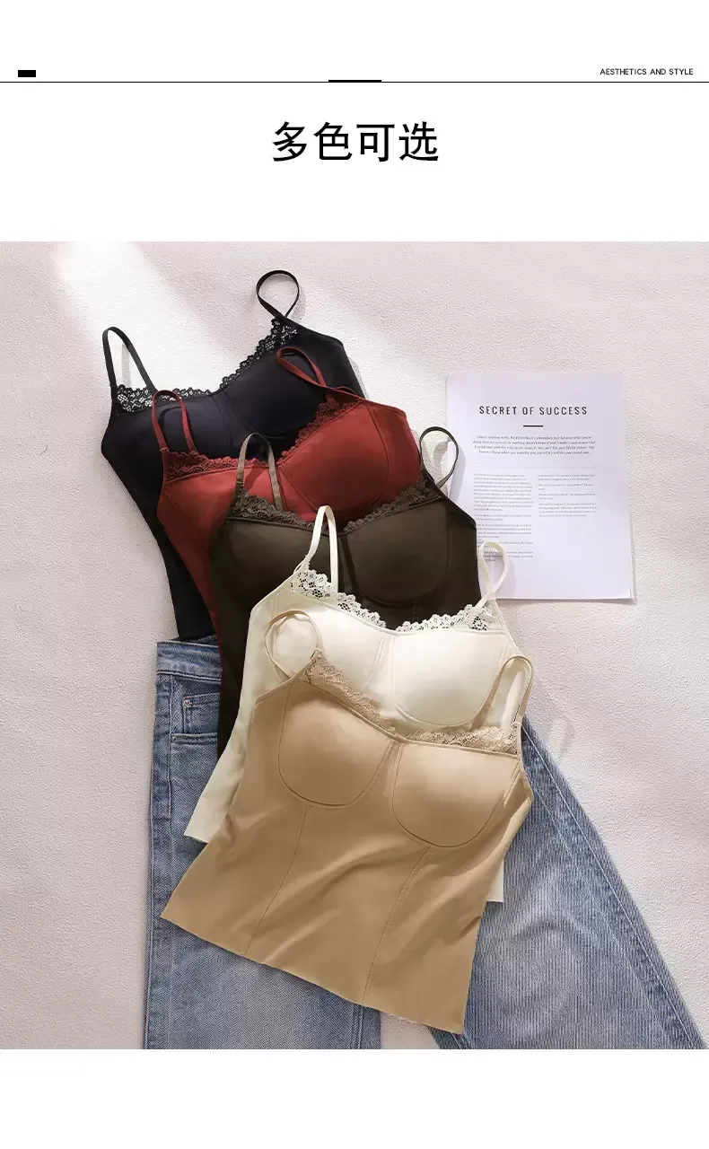 Lace Camisole Bra Top - quality craftsmanship detail 7