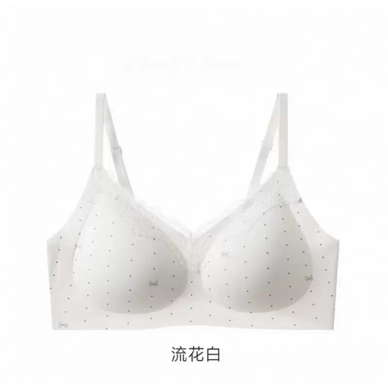 French Floral Wireless Bra Set 5