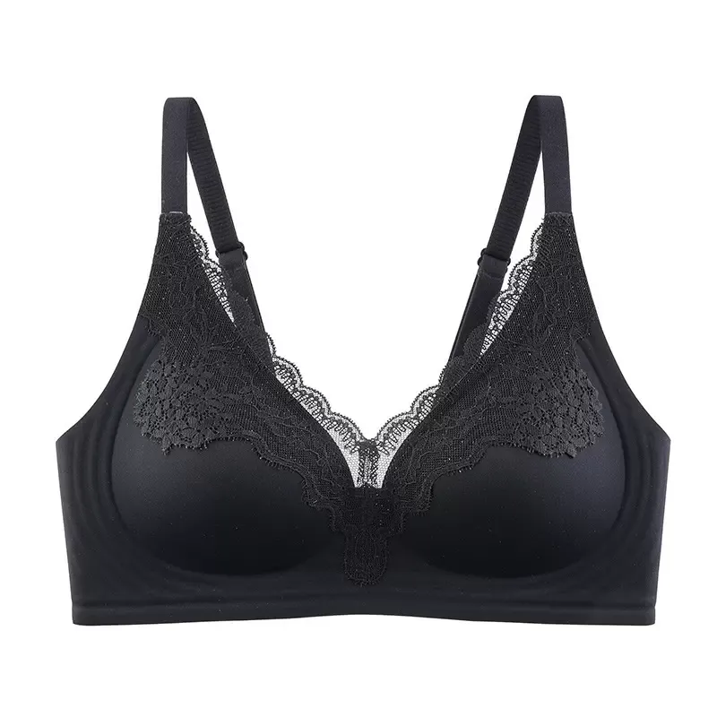 Women’s Red Lace Wireless Bra 12