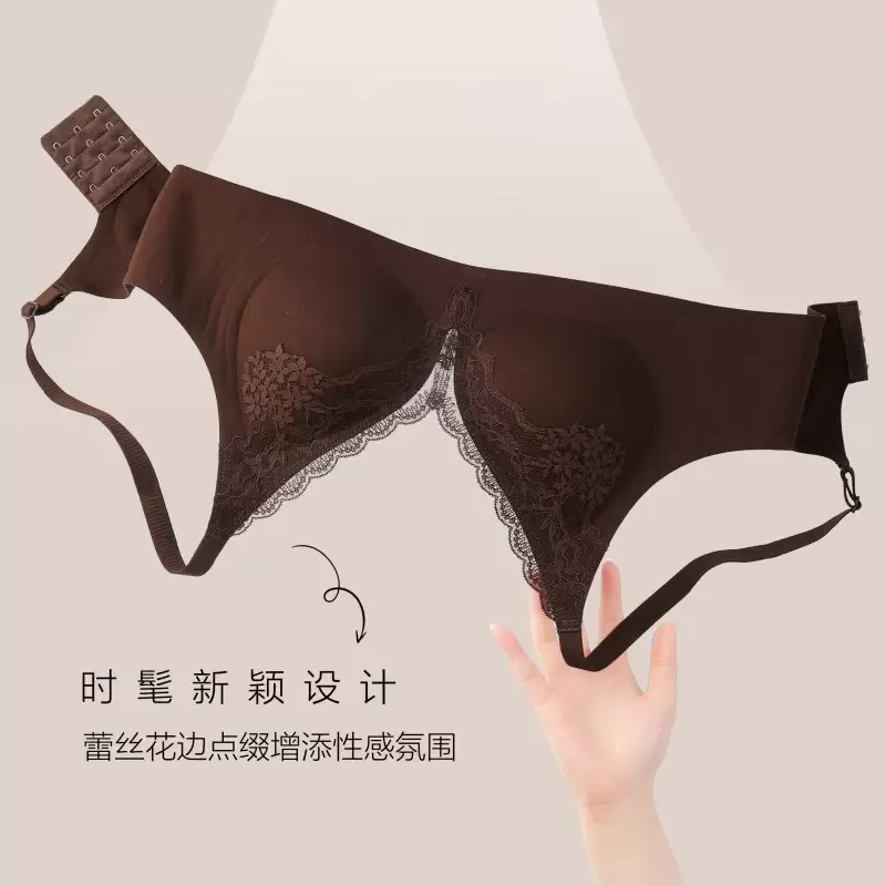 Women’s Red Lace Wireless Bra 4
