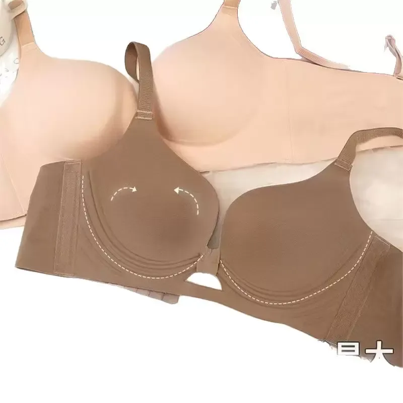 Women’s Red Wireless Push Up Bra 5