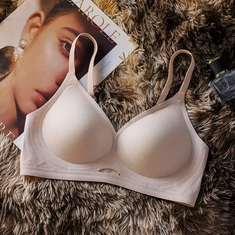 Wireless Push Up Bra – Soft Support Bra with Letter Strap 7