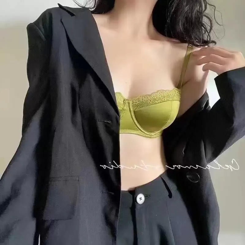 French Satin Push Up Bra 2