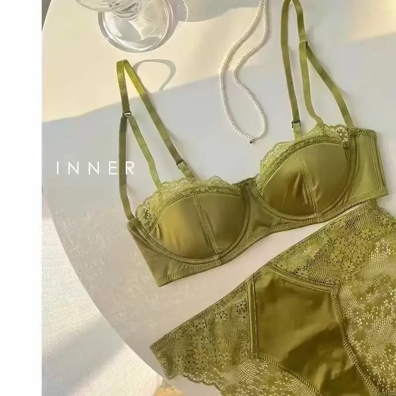 French Satin Push Up Bra 7