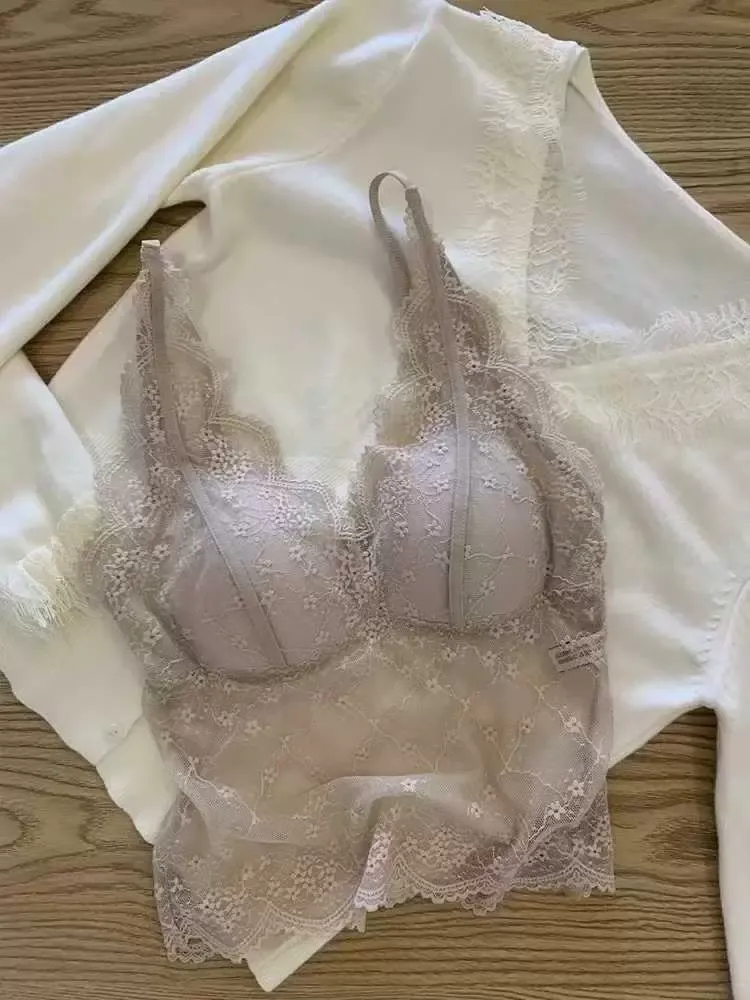French Lace Camisole Bra Top 4