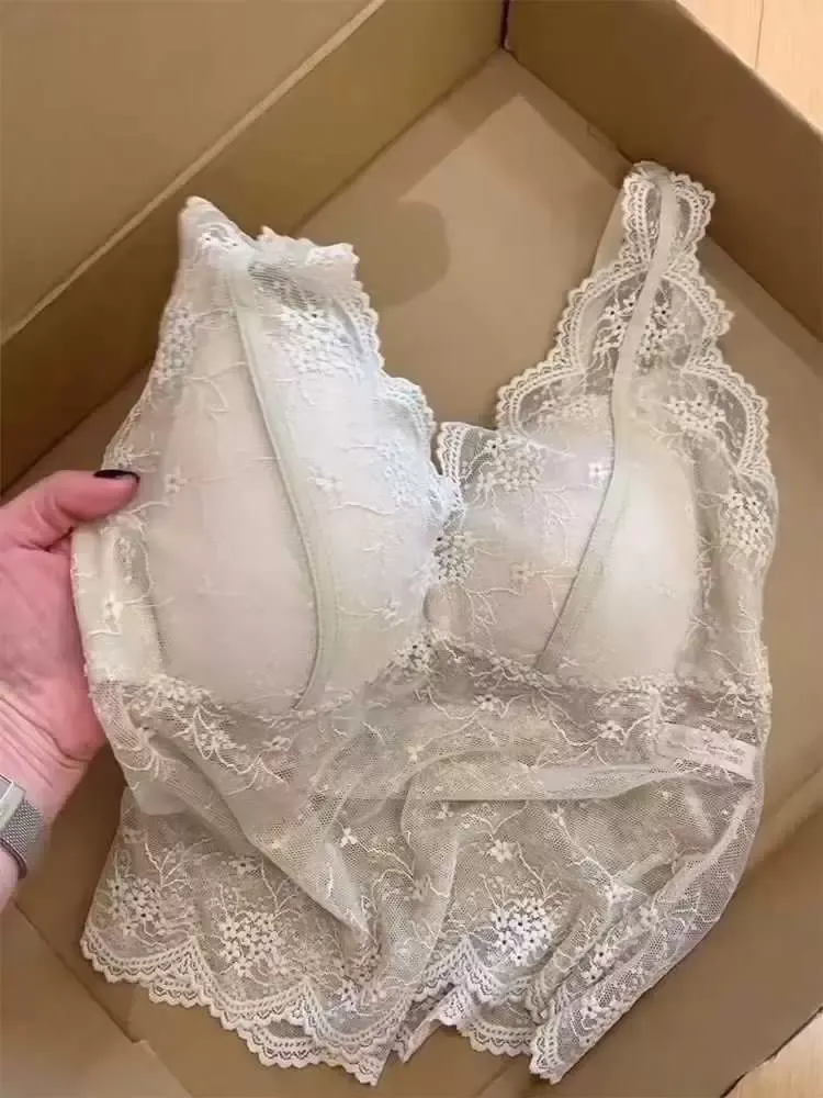 French Lace Camisole Bra Top 6