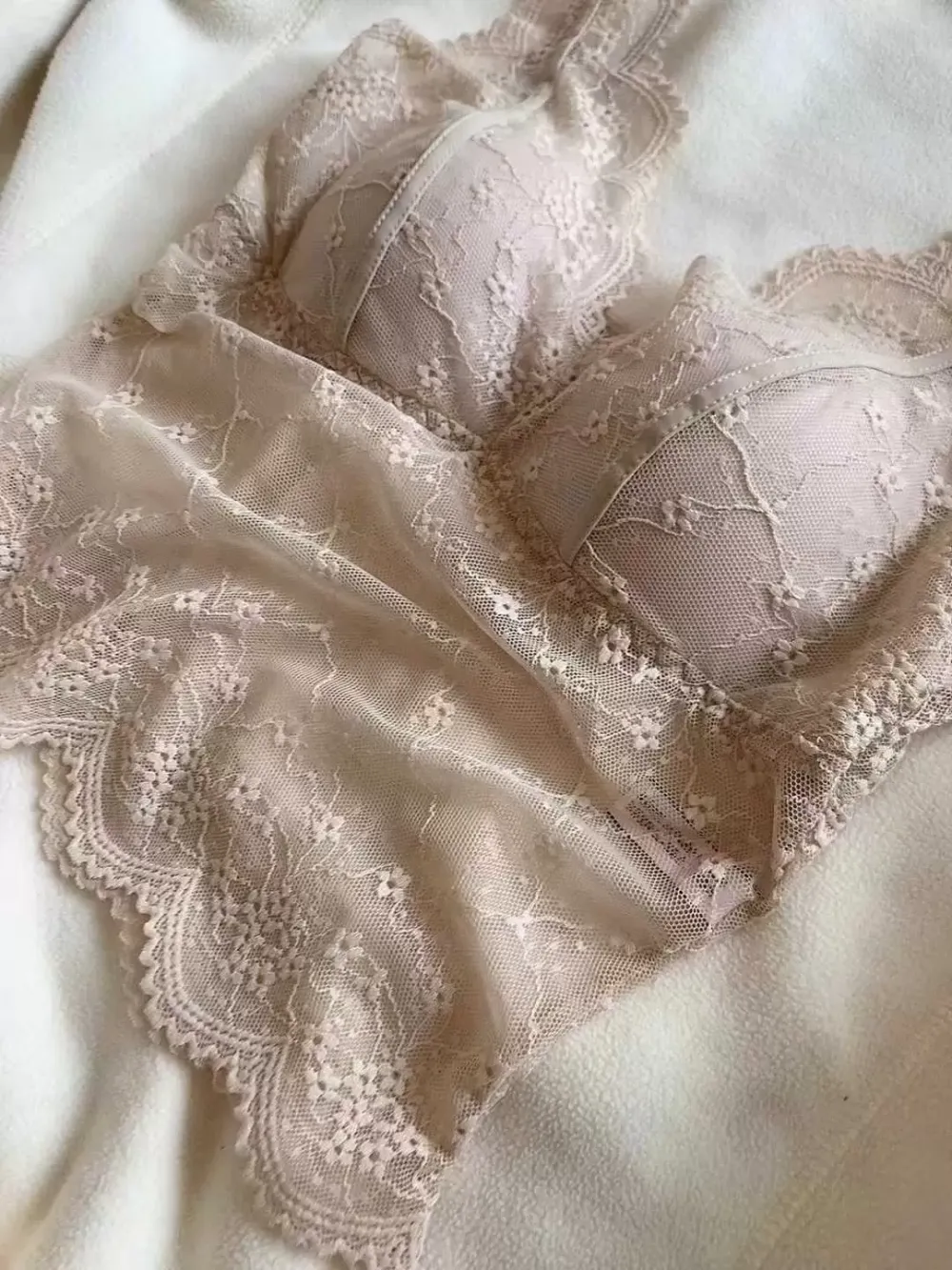 French Lace Camisole Bra Top 8