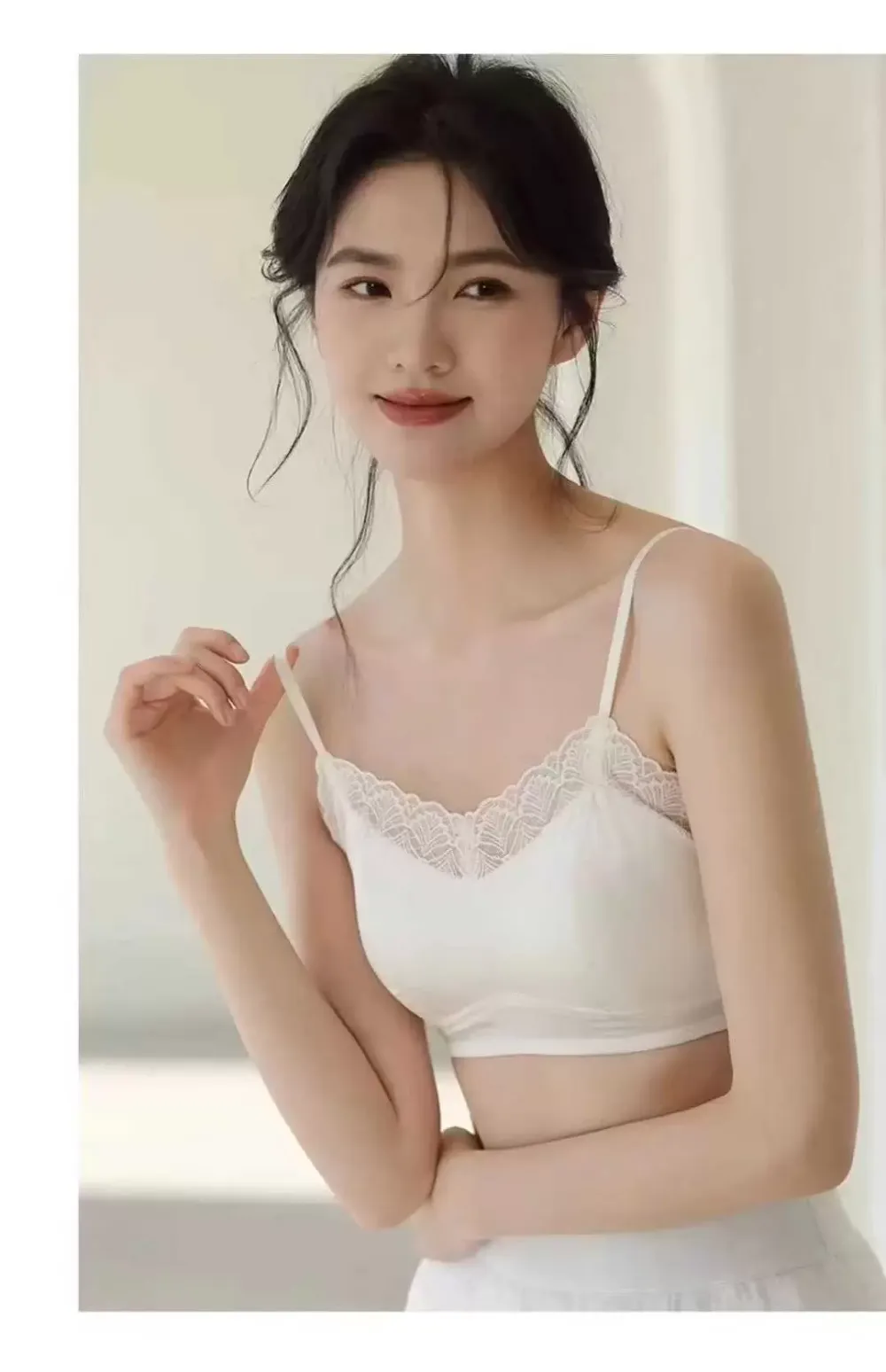 Silk Satin Lace Bra
