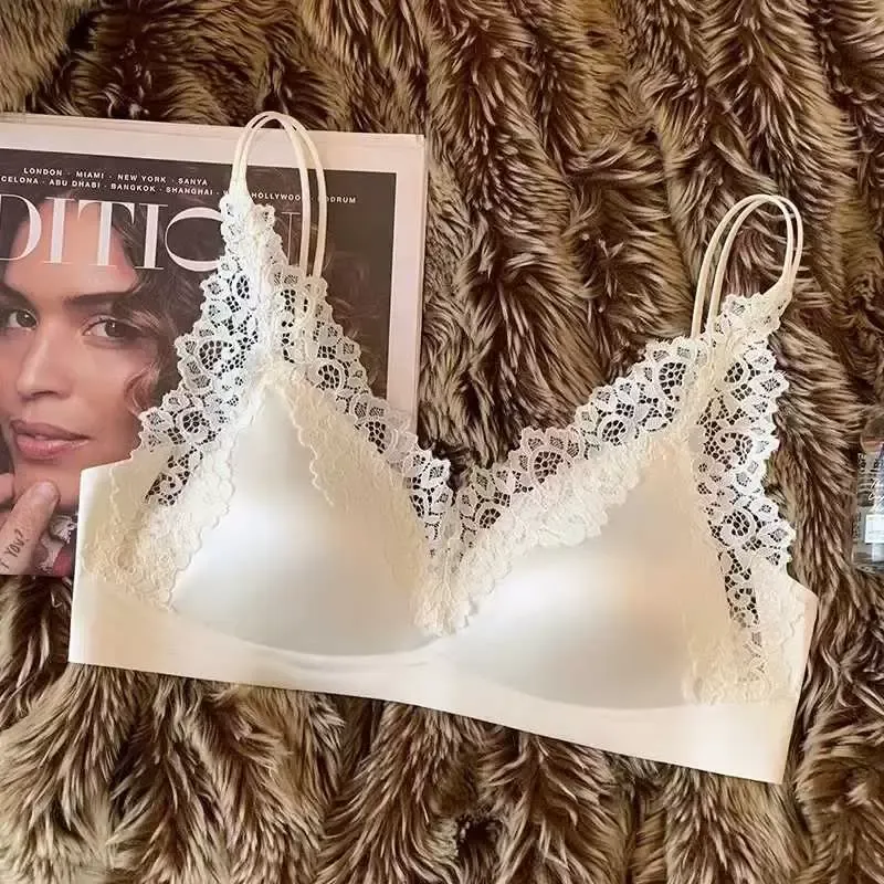 Satin Lace Push Up Bra 2