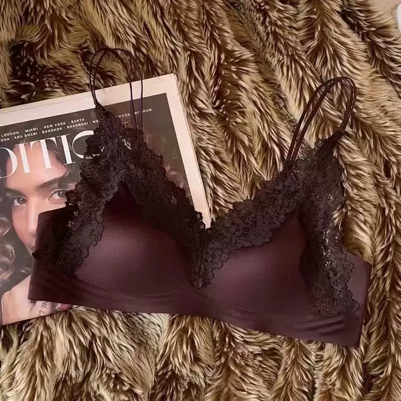 Satin Lace Push Up Bra 7