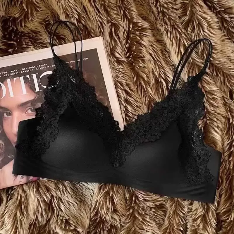 Satin Lace Push Up Bra 8