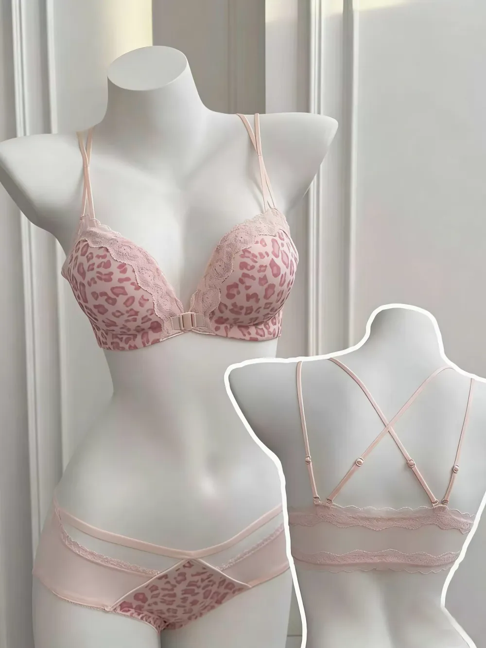 Front Closure Lace Push Up Bra 2