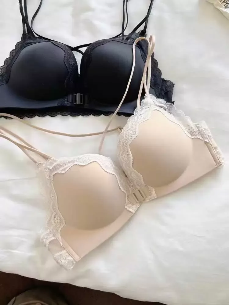 Front Closure Lace Push Up Bra 4