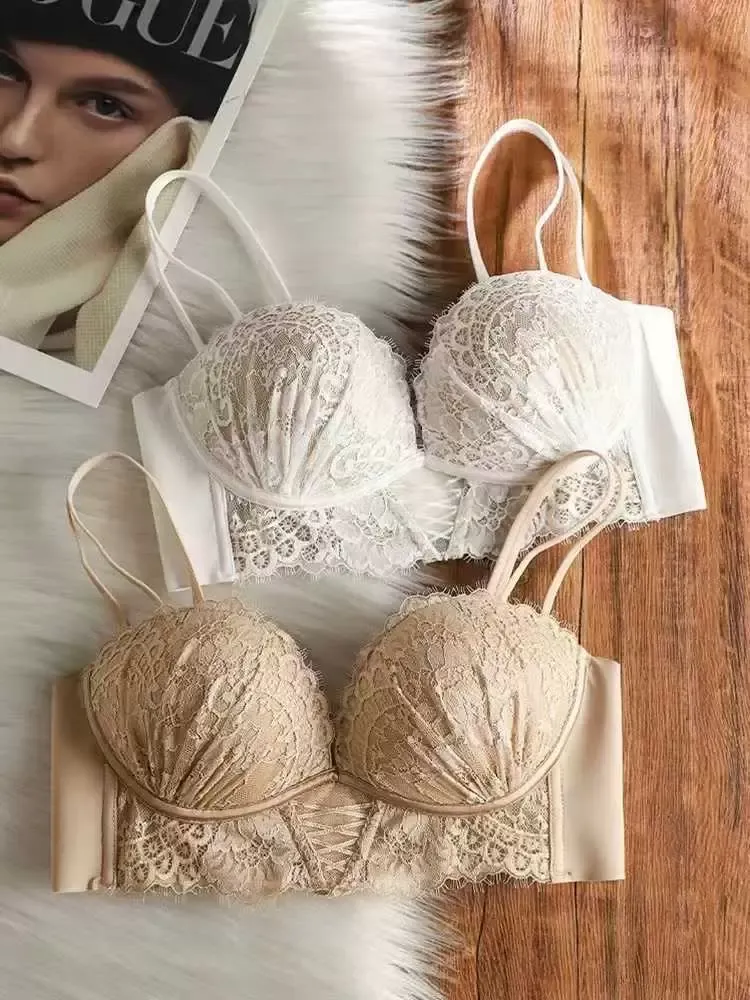 French Lace Bustier Bra Top