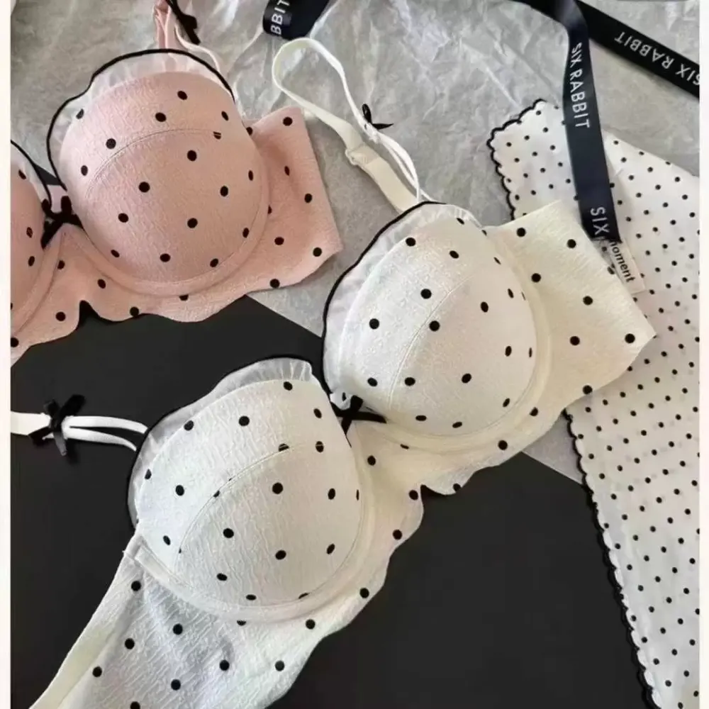 Polka Dot Lace Bra 11