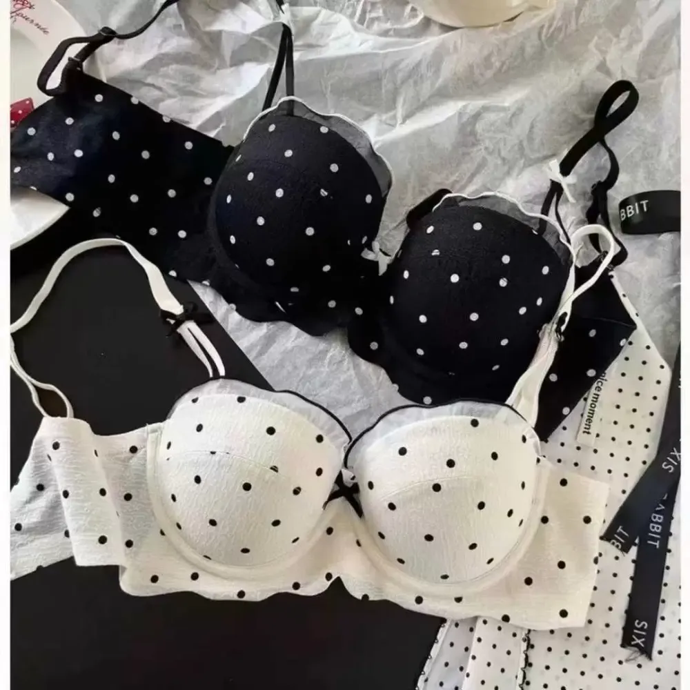 Polka Dot Lace Bra 7