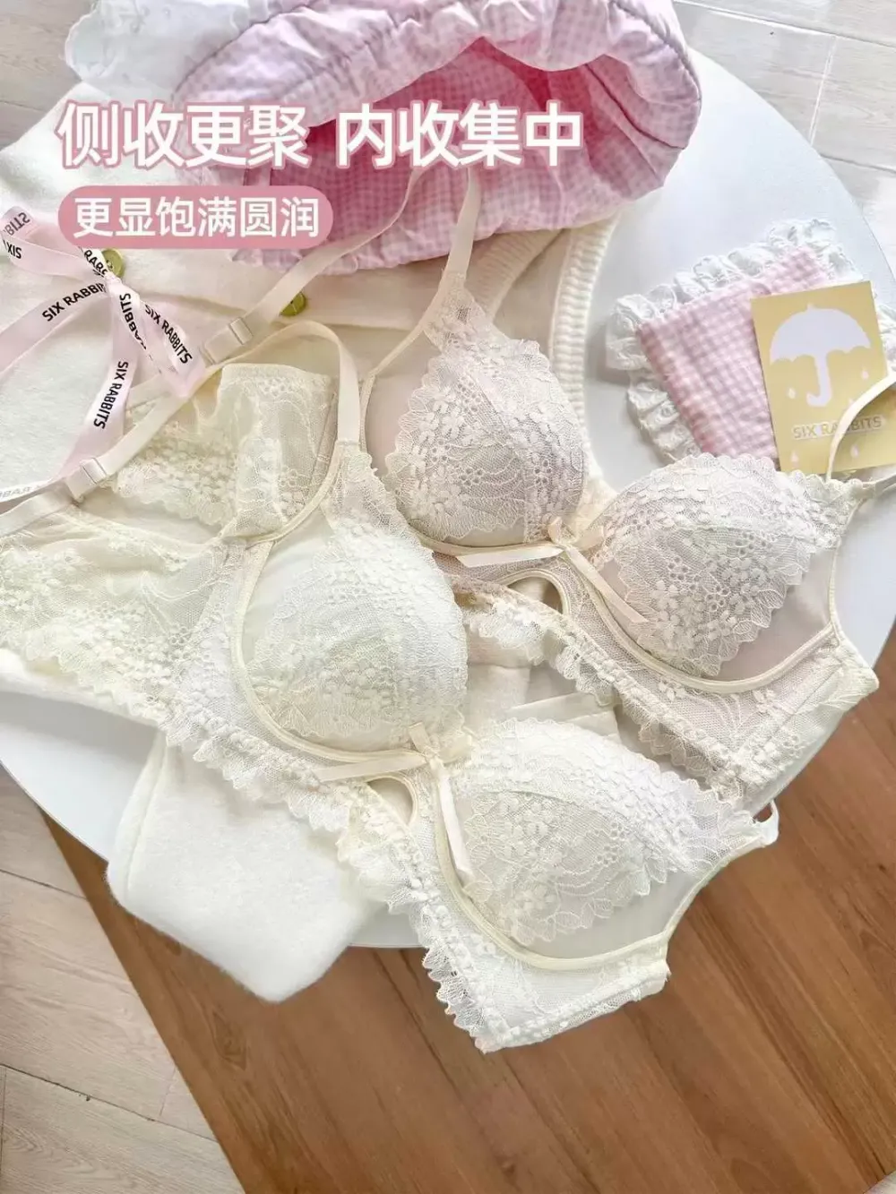Embroidered Lace Push Up Bra 11