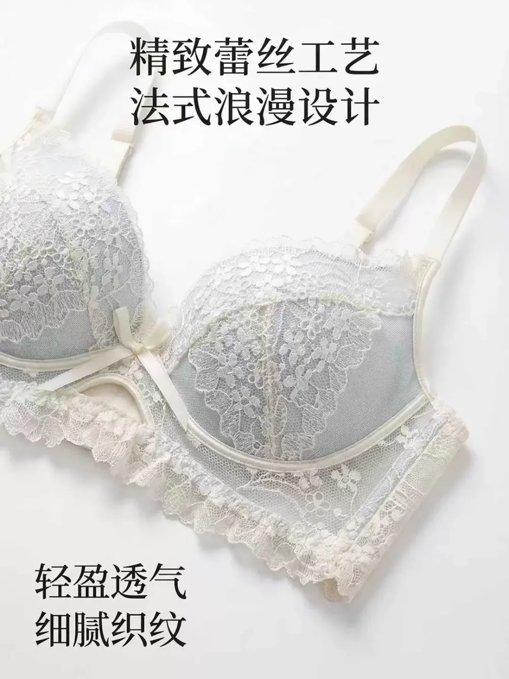 Embroidered Lace Push Up Bra 12