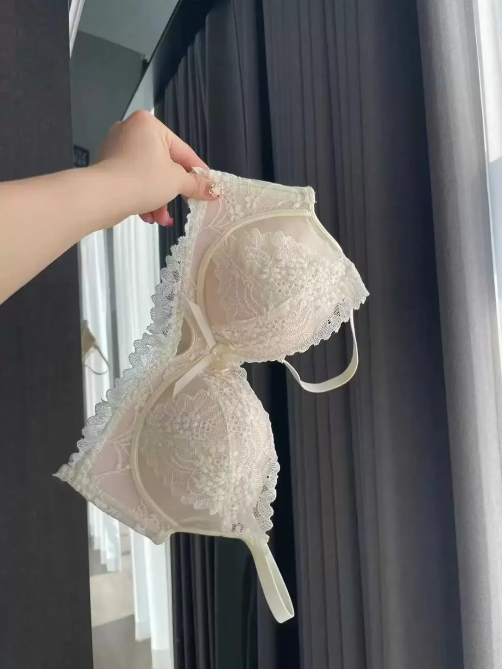 Embroidered Lace Push Up Bra 17