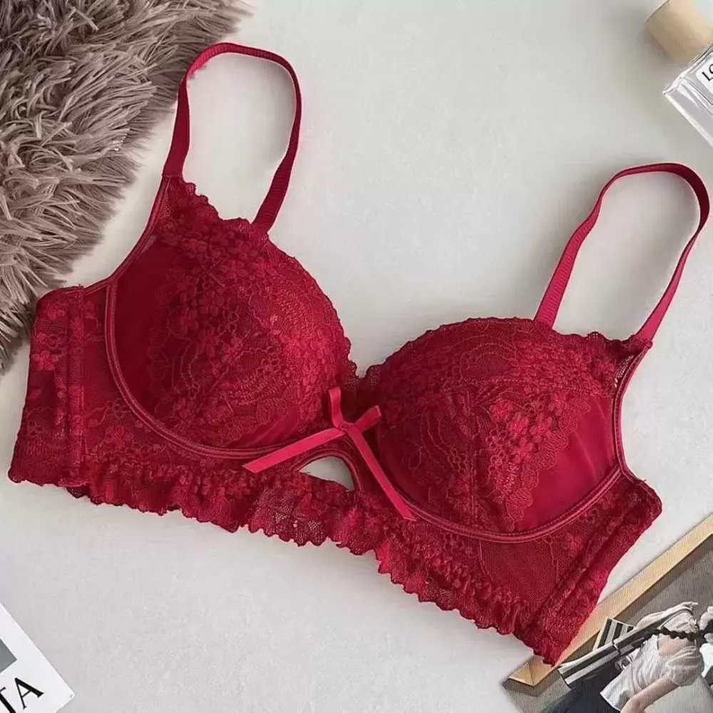 Embroidered Lace Push Up Bra 2