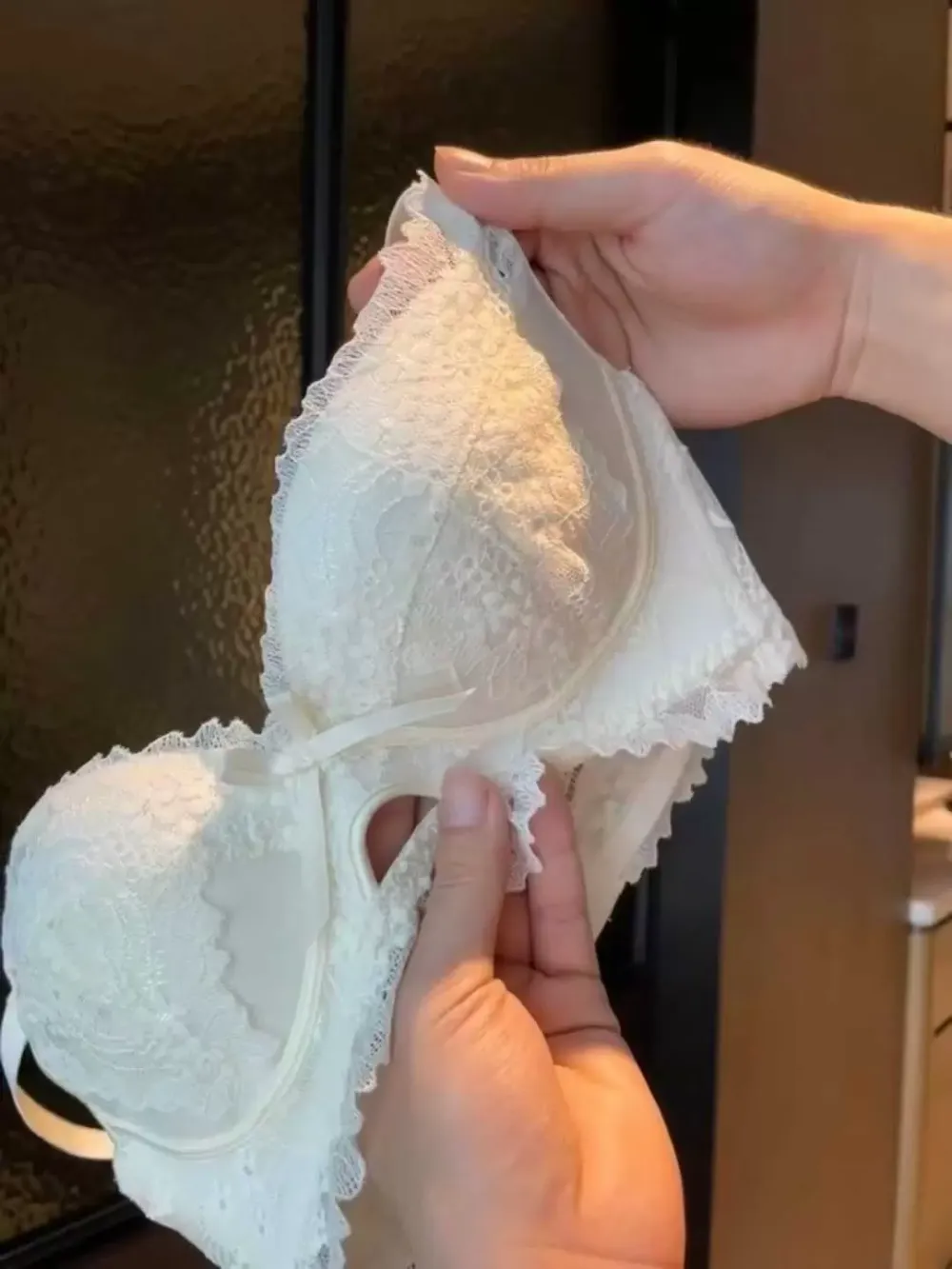 Embroidered Lace Push Up Bra 5