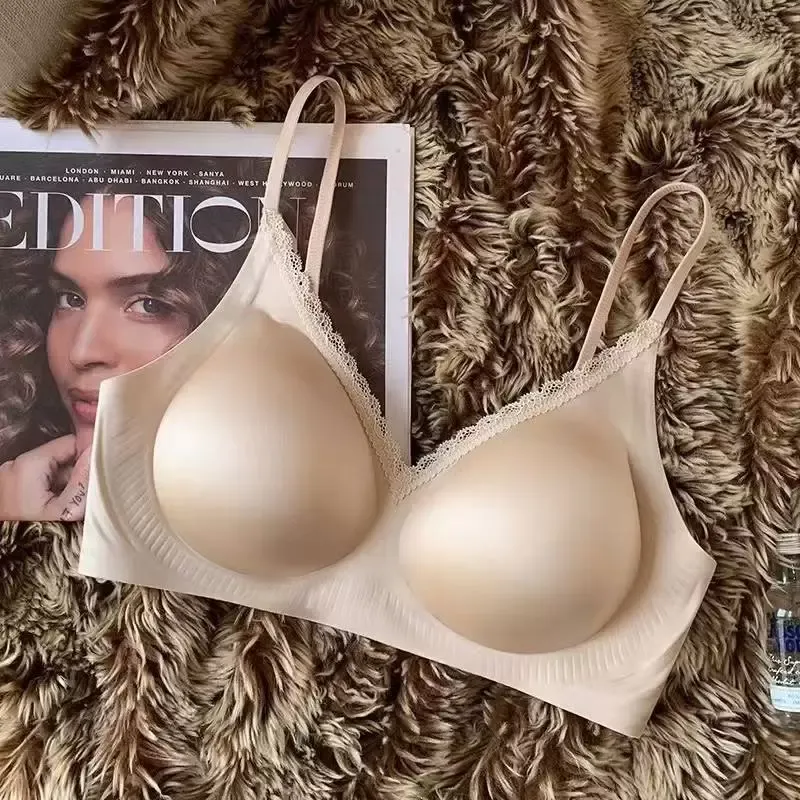 Luxury Satin Seamless Wireless Bra 5
