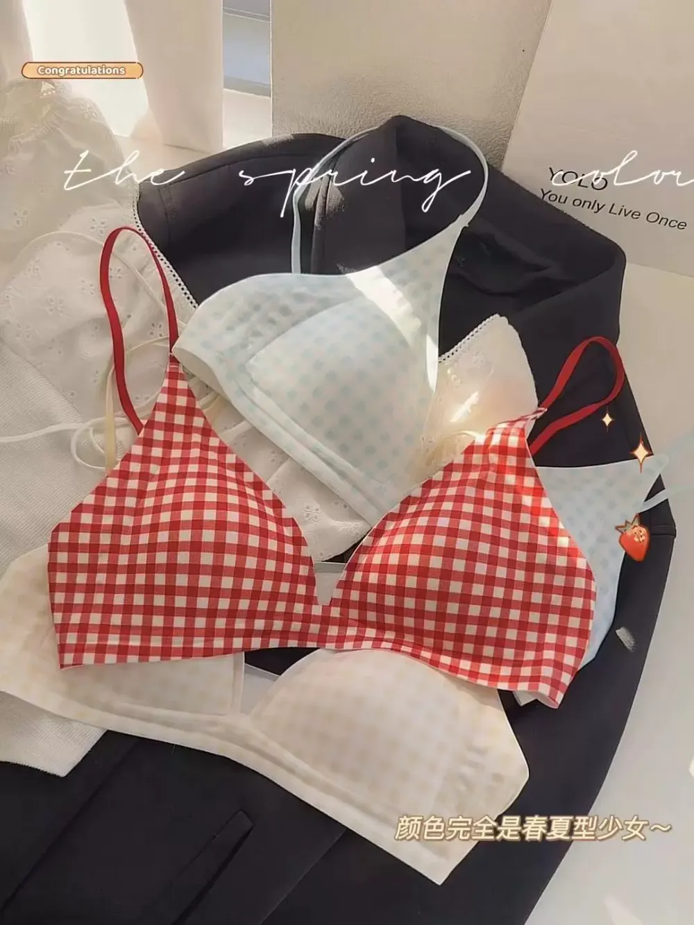 Triangle Cup Wireless Bra for Women 2