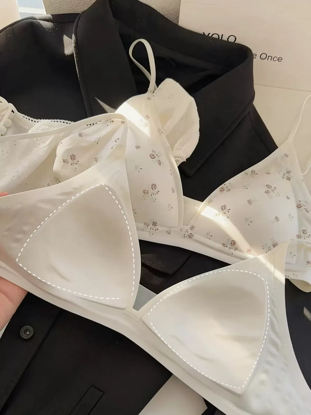 Triangle Cup Wireless Bra for Women 5